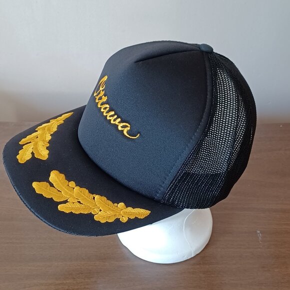 Vintage 1980s International Insignia Embroidered Ottawa Trucker Hat Snapback Cap - Picture 2 of 13